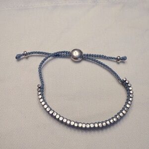 Links of London Blue and Sterling Silver Friendship Bracelet